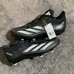 Adidas Adizero Electric Mens Football Cleats Black White IH7427 Size 12.5US NEW